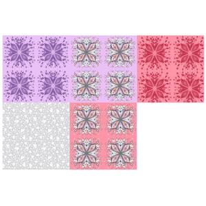 Sanntangle Diamond Pink & Purple Fabric Bundle (2.5m)