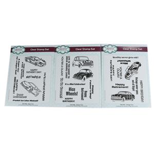 New Creative Expressions Sue Wilson Dream Car 6 in x  8 in Stamps Sets - Set of 3