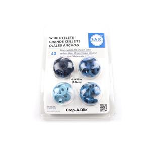 Eyelets - WR - Crop-A-Dile - Wide - Blue (40 Piece)