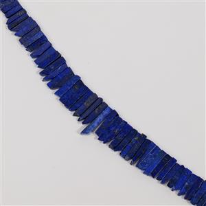 570cts Lapis Lazuli Graduated Stick Approx 4x12 to 6x38mm, 38cm 