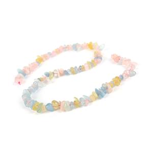 140cts Multi Beryl Nuggets Approx 4x5~7x11mm, 38cm strand 