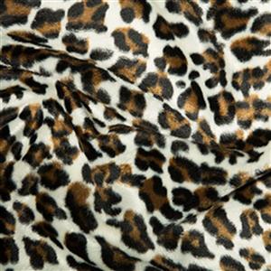 Snow Leopard Velboa Faux Fur Fabric 0.5m