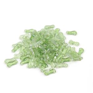 Czech Link Crystal Light Green Lustre Beads 3x10mm (100pcs)