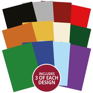 Christmas Stickables A5 Self-Adhesive Papers Contains 12 x colours x 3 of each in A5 size