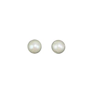 White South Sea Cultured Pearls (Fully Drilled), Approx 7-8mm (Pack of 2)