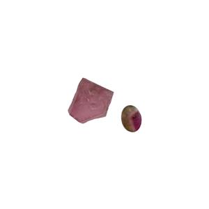 3cts Multicoloured Tourmaline Polished Slices, Approx 6-12mm