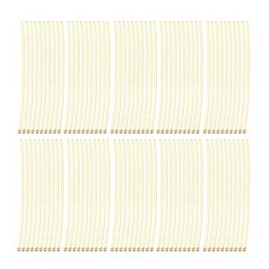 Gold Plated Headpins, 50x2mm, 100pcs