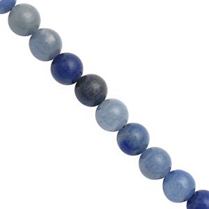 97cts Blue Aventurine Smooth Rounds Approx 8mm 19cm Strand