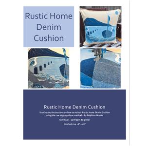 Delphine Brooks Rustic Home Denim Cushion Instructions