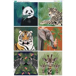 Jenny Jackson Animal Quilt Fabric Panel (140 x 70cm)