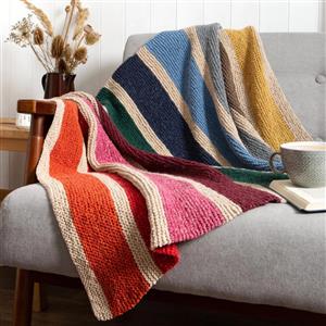 Wool Couture Patel Rainbow Blanket Knitting Kit