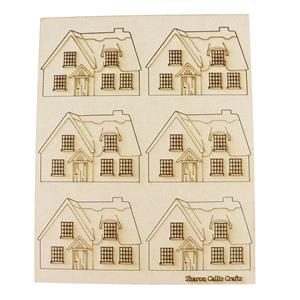 Sharon Callis Crafts  A Country Walk Collection  MDF - Small Cottages