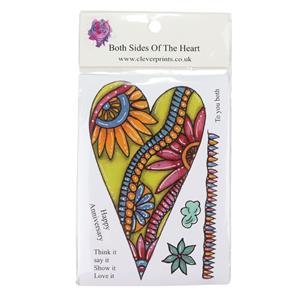 Both Sides Of The Heart - A6 Stamp Set -  7 stamps in total