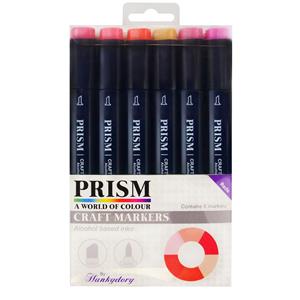 Prism Craft Markers - Reds, Contains 6 Prism Craft Markers in co-ordinating Red Shades