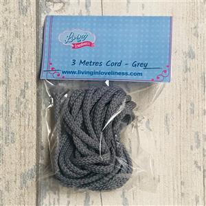 Living in Loveliness Grey Cord Approx 3mts