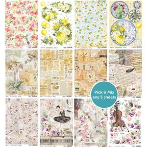 Ciao Bella A4 Rice Paper Pick and Mix  - Any 5 sheets for £11.00