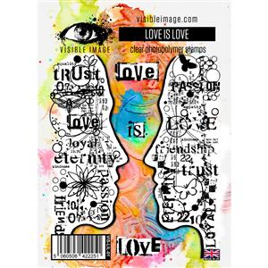 Visible Image Love Is Love Stamp Set