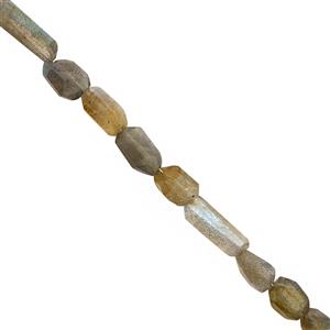 45cts Labradorite Laser Cut Nuggets 6x3 to 14x15mm 20cm Strands 
