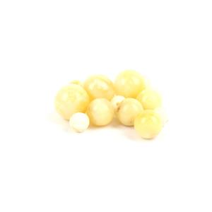 Baltic Off-White Amber Graduated Bead Pack, Approx. 10cm (Inc. 8x 5mm, 4x 7mm & 3x 9mm)