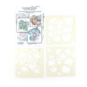 concept stencils set b2, A different approach to your tangling pieces