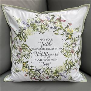 Amanda Little's Sage Wildflower Cushion and Scented Sachets Kit: Instructions & Fabric Panel