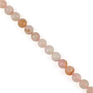 215cts Sakura Agate Faceted Rounds, Approx 10mm, 38cm Strand