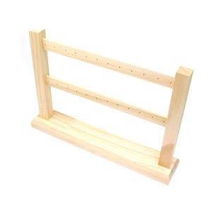 Wooden Earring Display Stand (20pairs), 30x6x21cm (1pc)