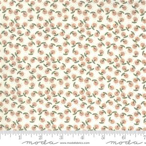 Moda Break of Day in in Cream Pink Peafowl Fabric 0.5m