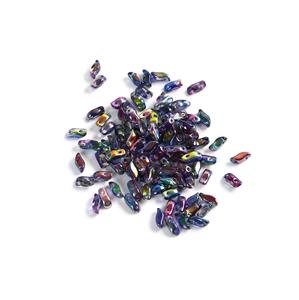 StormDuo Beads Crystal Magic Blue, Approx 3x7mm (100pcs)