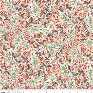 Liberty Summer House Collection in Orange Feather Dance Fabric 0.5m
