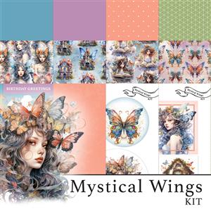 The Crafty Witches Mystical Wings Digital Download 12 x A4 sheets in total
