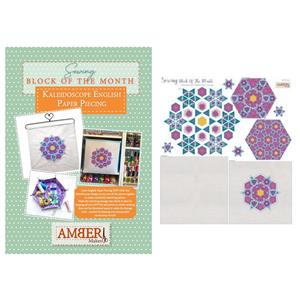 Amber Makes Sewing Block of the Month – EPP Kaleidoscope - Panel & Instructions