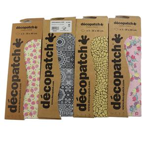 Decopatch Papers Lucky Dip. 4 designs, 3 sheets per design.