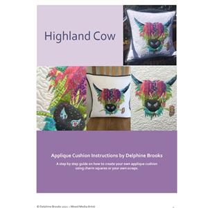 Delphine Brooks Highland Cow Applique Cushion Instructions