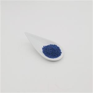 15/0 Round Miyuki Semi Matte Silver Lined Medium Blue, approx. 8.2GM/TB