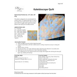 Suzie Duncan Kaleidoscope Lap Quilt Instructions