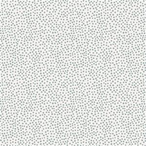 Lewis & Irene Winter In Bluebell Wood Collection Teal Dots Grey Flannel Fabric 0.5m