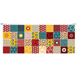 Daisy - Primary Forty Squares Fabric Panel (140 x 56cm)