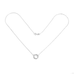 925 Sterling Silver Bamboo Hinged Clasp Necklace, 20inch