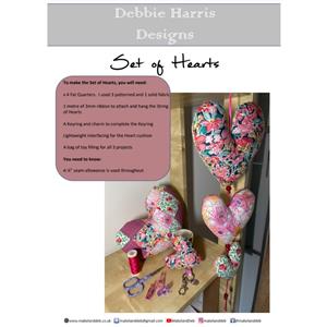 Debbie Harris Designs Trio Hearts Instructions