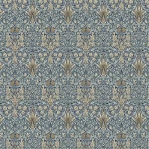 William Morris Snakeshead Denim Panama Fabric 0.5m