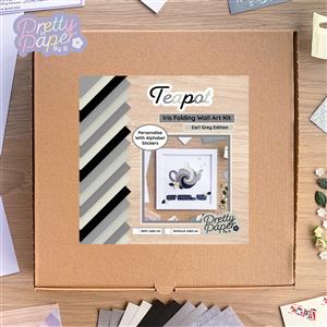 Tea Pot Wall Art Craft Kit - Earl Grey | Intermediate Iris Folding Kit 