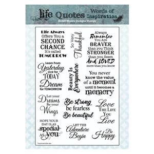 Life Quotes Inspirational Stamp Set with Free Topper Download