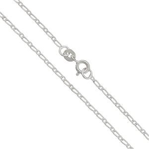 925 Sterling Silver Figaro Chain, 18inch