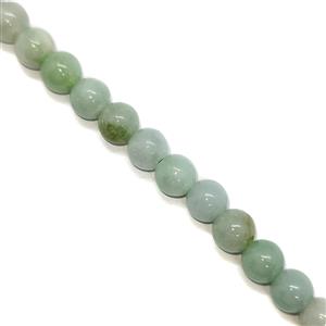 120Cts Type A Jadeite Plain Rounds, Approx. 6mm, 38cm strand