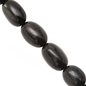 120cts Black Star Diopside Graduated Smooth Oval Approx 8x6 to 18x13mm, 20cm Strand
