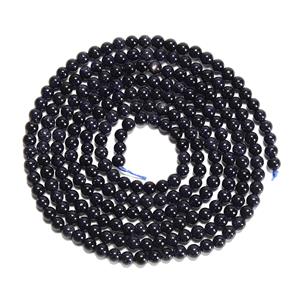 110 Cts Blue Goldstone Plain Rounds Approx 4mm, 1m Strand