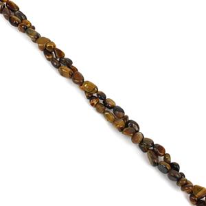 400cts Yellow Tigers Eye Small Nuggets Approx 5x8mm, 60