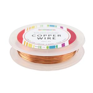 10m Rose Gold Coloured Copper Wire 0.4mm
