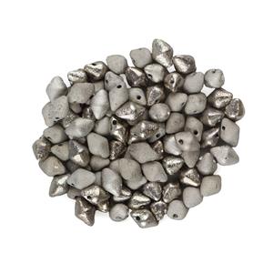 Spiky Button Beads - Crystal Etched Argentic Full, 4.5x6.5mm (100pcs)